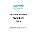 Choetech B688 User Manual preview