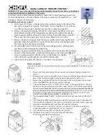 Preview for 3 page of CHOFU GF-200L User And Technical Manual