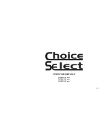 Choice Select CHO4020 User Manual предпросмотр