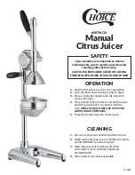 Choice 407MCJ1 Manual preview