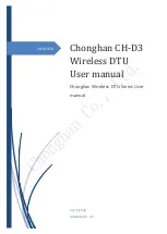 Chonghan CH-D3 Series User Manual предпросмотр