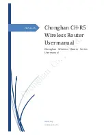 Preview for 1 page of Chonghan CH-R5 User Manual