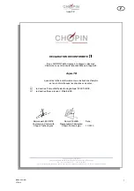 Preview for 7 page of Chopin Aqua-TR User Manual