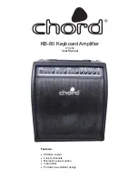 Предварительный просмотр 1 страницы Chord KB-80 User Manual