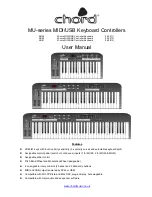 Chord MU25 User Manual preview