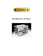 Preview for 1 page of Chord Red Reference User Manual