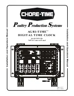 Chore-Time AGRI-TIME Installation And Operator'S Manual preview