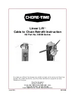 Chore-Time Linear Lift 50558 Series Manual preview