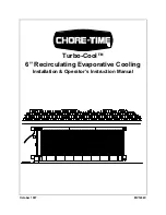 Chore-Time Turbo-Cool Installation & Operator'S Instruction Manual preview
