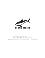 Chris Benz DEPTHMETER Digital Instruction Manual preview