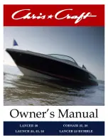 Preview for 1 page of Chris-Craft Corsair 25 Owner'S Manual