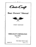 Chris-Craft Sportsman-8 Owner'S Manual preview