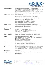 Preview for 17 page of Christ Elektronik CPM138-AC Instruction Manual