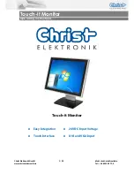 Christ Touch-it Monitor Operating Instructions Manual preview