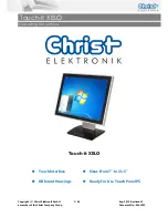 Christ touch-it xelo Operating Instructions Manual preview