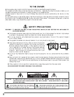 Preview for 2 page of Christie 103-002001 User Manual