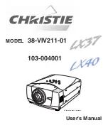 Christie 103-004001 User Manual preview