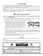 Preview for 2 page of Christie 103-004001 User Manual