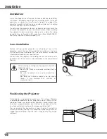 Предварительный просмотр 18 страницы Christie 103-005001 User Manual