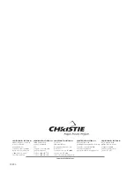 Предварительный просмотр 78 страницы Christie 103-012100-01 User Manual