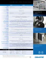 Preview for 2 page of Christie 103-017101-01 Technical Specifications