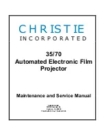 Предварительный просмотр 1 страницы Christie 35/70 Maintenance And Service Manual