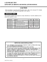 Christie 38-809050-01 Installation Manual preview