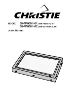 Предварительный просмотр 1 страницы Christie 38-FP0001-01 User Manual