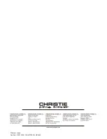 Предварительный просмотр 52 страницы Christie 38-RS1001-02 User Manual