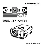 Preview for 1 page of Christie 38-VIV204-01 User Manual