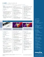 Предварительный просмотр 2 страницы Christie 38-VIV210-01 Specifications