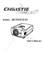 Preview for 2 page of Christie 38-VIV212-01 User Manual