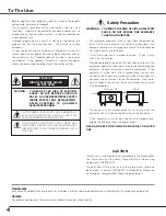 Preview for 4 page of Christie 38-VIV304-01 User Manual