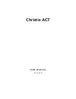 Предварительный просмотр 3 страницы Christie ACT User Manual