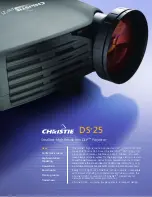 Christie Christie DS+25  DS+25 DS+25 Specifications preview