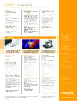 Preview for 2 page of Christie Christie LW25U Specifications