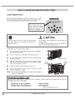 Предварительный просмотр 2 страницы Christie Christie LW300 Instructions