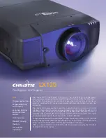 Preview for 1 page of Christie Christie LX120 Specifications