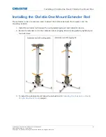 Предварительный просмотр 6 страницы Christie Christie One Mount Installing Instructions