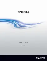 Предварительный просмотр 1 страницы Christie CP2000-X User Manual