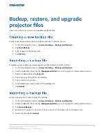 Preview for 82 page of Christie CP2306-RGBe User Manual