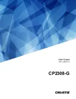 Preview for 1 page of Christie CP2308-G User Manual