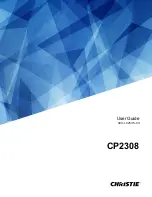 Предварительный просмотр 1 страницы Christie CP2308 User Manual