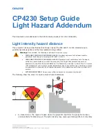 Christie CP4230 Setup Manual предпросмотр