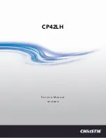 Предварительный просмотр 1 страницы Christie CP42LH Service Manual