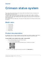 Предварительный просмотр 4 страницы Christie Crimson HD25 Technical Reference