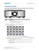 Preview for 31 page of Christie D16HD-HS
D20WU-HS Installation And Setup Manual