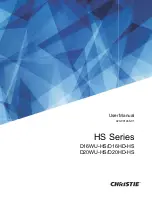 Christie D16HD-HS User Manual preview