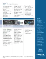 Preview for 2 page of Christie DCP-H Specification Sheet