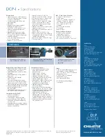 Preview for 2 page of Christie DCP-I Specifications